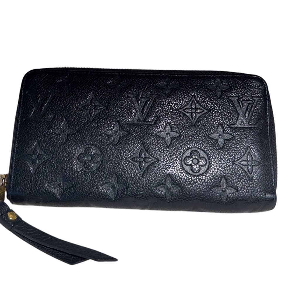 Louis Vuitton Black Embossed Women's Wallet